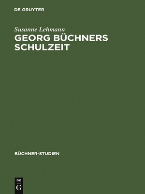 cover image of Georg Büchners Schulzeit